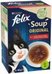 FELIX FELIX Soup Original cu carne de vită, cu pui, cu miel 6 x 48 g