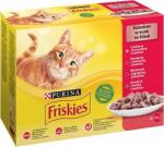 Friskies Friskies hrană pentru pisici la plic - pui, vită, miel și rață în sos 12 x 85 g