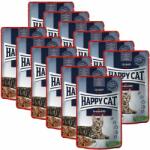 Happy Cat Happy Cat CARNE DE CARNE ÎN SAUCE Culinar Voralpen-Rind / Carne de vită, 12 x 85 g