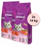 Whiskas WHISKAS cu carne de bovin 2 x 14 kg