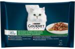 Gourmet Gourmet Perle hrană la plic pentru pisici, felii mini cu legume în sos 4 x 85 g