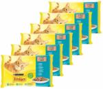 Friskies Friskies hrană pentru pisici la plic - somon, ton, sardine și peşte cod în sos 6 x (4 x 85 g)