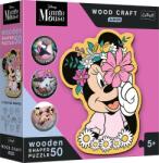 Trefl Trefl, Wood Craft Junior, Minnie Mouse, puzzle din lemn, 50 piese
