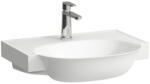 Laufen THE NEW CLASSIC Alsószekrényre illeszthető mosdó egy csaplyukkal, túlfolyónyílás nélkül, túlfolyócsatorna nyílása nélkül a lefolyószelepben, Matt fehér H8138537571561 (H8138537571561)