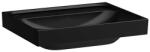 Laufen MEDA Mosdó, 60 cm, csiszolt alsó felülettel túlfolyónyílás nélkül, csaplyuk nélkül, Fekete matt H8161137161121 (H8161137161121)