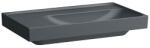 Laufen MEDA Mosdó, 80 cm, bal oldali pulttal túlfolyónyílás nélkül, csaplyuk nélkül, Graphite matt H8171157581121 (H8171157581121)