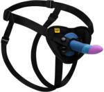 ROMP Piccolo - set pegging pentru cupluri - silicon negru-albastru (50043220000) Dildo