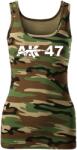 DRAGOWA női atlétapólók ak47, camouflage 180g/m2