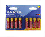 VARTA Longlife Max Power LR6 AA tartós elem 8 db (ár/bliszter) (LR6MaxPower8db)