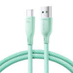JOYROOM USB-A - USB-C Multi-Color Kábel - 1m 100W - Zöld (SA34-AC6)