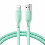 JOYROOM Multi-Color USB-A - Lightning Kábel - 1m 3A - Zöld (SA34-AL3)