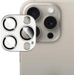 IMAK FULL METAL COVER Sticlă pentru Apple iPhone 15 Pro / 15 Pro Max cameră argintie