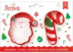 Decora Karácsonyi Mikulás és cukorka 8cm - Decora (0255068)