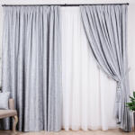 Hiko Set 2 draperii Hiko IMPERIAL SHADOW gri, cu rejansa (10014361)
