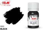 ICM BASIC COLORS Black bottle 12 ml (1002)