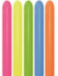 Sempertex 260S modellező lufi 100db/csomag vegyes Neon színek, kukaclufi (LUFI485955)