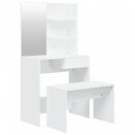 vidaXL Fehér fésülködőasztal-szett 74, 5x40 x 141 cm (3114139) - plaza8