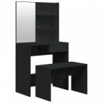 vidaXL Fekete fésülködőasztal szett 74, 5 x 40 x 141 cm (3114140) - plaza8
