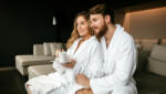 Olima OL3300 unisex pamut fürdőköntös , White-M/L (ol3300wh-m-l)