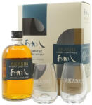 Akashi Blended Sherry Cask Finish whisky DD 2 pohárral DRS (0, 5L / 40%) - goodspirit