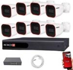 Provision-ISR 8 biztonsági kamerás IP kamera rendszer 2MP