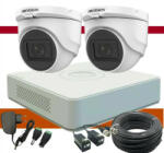 HIKVISION TurboHD-TVI 2 kamerás dome kamera rendszer 2MP színes éjszakai képpel
