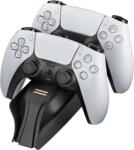 snakebyte Twin Charge, PlayStation 5, DualSense, Fekete, Kontroller töltőállomás