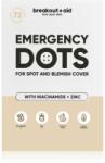 breakout + aid Emergency Dots For Spots and Blemishes helyi ápolás pattanásos bőrre niacinamiddal és cinkkel 72 db