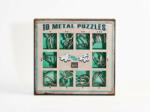 Eureka 10 Metal Puzzle Set - zöld Level 1-3 - Cast - fém ördöglakat