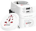 SKROSS PRO Light világutazó hálózati csatlakozó (USB-C, USB-A), PD, 45W + USB-C kábel (1.302474) - lenser