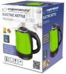 Esperanza Ceainic Esperanza EKK128G PARANA 1350W, 1L, oțel inoxidabil, verde (EKK128G) Fierbator