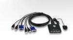 ATEN NET SWITCH KVM USB 2PORT W/CAB/CS22U-AT ATEN CS22U-AT (timbru verde 2.00 lei) (CS22U-AT)