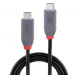 Lindy Cablu de date Lindy 36956, USB-C male - USB-C male, 0.8m, Black (LY-36956)