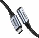UGREEN US372 USB-C apa - USB-C anya 3.1 Gen. 2 Hosszabbító kábel - Fekete (2x1m) (30205)
