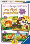 Ravensburger Пъзел Ravensburger от 8 части 4 в 1 - Моят първи пъзел: Забавление с горски животни (12000854) - ozone