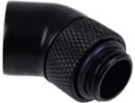 Alphacool Adaptor rotativ Alphacool Eiszapfen 45 grade G1/4 - Deep Black, 17246