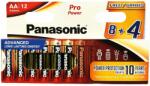 Panasonic LR6PPG/12HH 8+4F SMART PRO POWER alkáli tartós elem, AA (ceruza), 12 db/bliszter (LR6PPG-12HH-8-4F-SM)