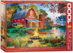 EUROGRAPHICS 1000 db-os puzzle - Campfire by the Barn, Dominic Davison (6000-5527) (6000-5527)