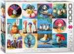 EUROGRAPHICS 1000 db-os puzzle - Funny Birds, Lucia Heffernan (6000-5771) (6000-5771)