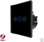 Luxion Intrerupator Rulouri cu Touch din Sticla LUXION, Protocol Zigbee Tuya - culoare negru