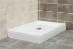 Favorit TWIN zuhanytálca szögletes aszimmetrikus - szaniter akril - 120 x 80 cm