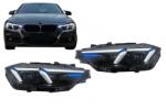 KITT Faruri LED DRL BMW 3 Series F30 F31 Sedan Touring (10.2011-05.2015) Upgrade la G20 2024 Design pentru Halogen Performance AutoTuning