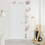  Falmatricák - Akvarell állatok az ajtó körül N. 1 - JOBB OLDALI (103073)