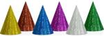 PartyDeco Party sapkák színes holografikus 20db 16cm - PartyDeco (czap20)