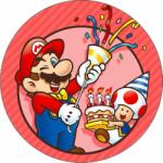 Pictu Hap Ehető papír Super Mario party 19, 5 cm - Pictu Hap (pic9002004_kruh)