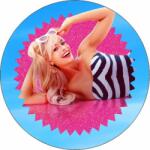 Pictu Hap Ehető papír Barbie (Margot Robbie) 19, 5 cm - Pictu Hap (pic9000936_kruh)