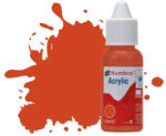 Humbrol Acrylic Paint No 132 Red Satin, Dropper Bottle 14 ml (DB0132)