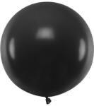 Partydeco Lufi 24" (60cm-es) léggömb, Fekete (LUFI129218)