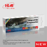 ICM Acrylic paint set for Ships of the Kriegsmarine 6 x 12 ml (3029)