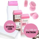 Starpil Szeress bele gyantapatron szett gyantamelegítővel érzékeny bőrre - Csoki & Creamy Pink (ROLLON-CSOMAG-4V1)